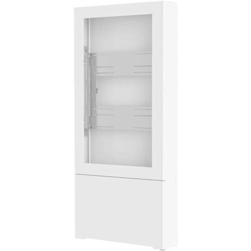 Chief Impact Floor Mounted Back-to-Back Kiosk, Portrait 49" White - 49" - Floor-mountable - White - LF49UWP-B2B