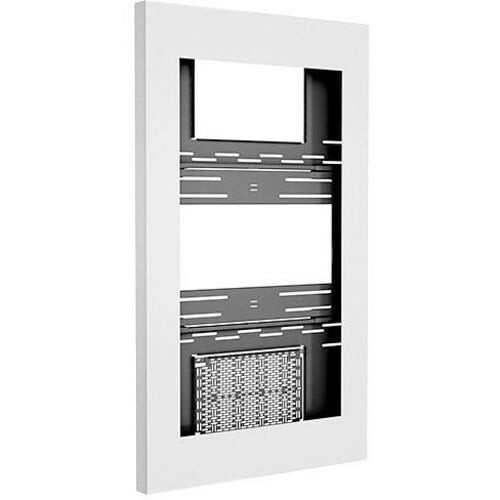 Chief Impact On-Wall Kiosk with Protective Glass - Portrait 55 Inch White - Impact On-Wall Kiosk with Protective Glass - Portrait 55 Inch White - LW55UWPG Chief Impact On-Wall Kiosk with Protective Glass - Portrait 55 Inch White - Impact On-Wall Kiosk with Protective Glass - Portrait 55 Inch White - LW55UWPG