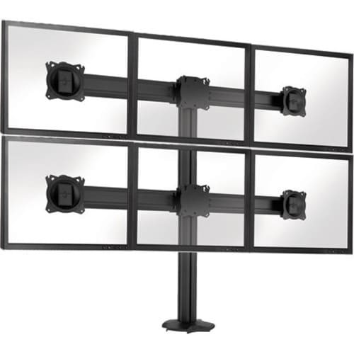 Chief KONTOUR Desk Mount for Flat Panel Display - Black - Height Adjustable - 30" Screen Support - 75 x 75, 100 x 100 - VESA Mount Compatible - K3G320S