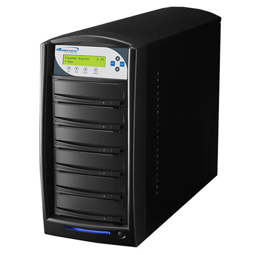 Vinpower Digital Sharkcopier Sata 24X Dvd/Cd 1 To 5 Target Usb 3.0 Duplicator - SHARK-S5T-MFCP-BK