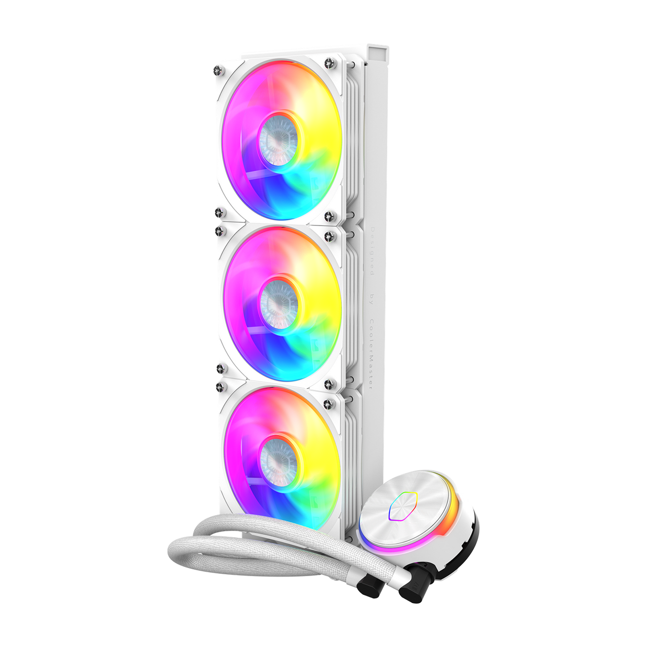 Cooler Master MasterLiquid PL360 Flux White Edition. New Colorway Of Our Flux Series Enhanced Performance Cooling. Premium Dual Chamber Pump -MLY-D36M-A23PZ-RW