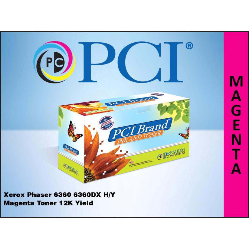PCI High Yield Laser Toner Cartridge - Alternative for Xerox 106R01219 - Magenta - 1 / Each - 12000 Page - 106R01219-PCI