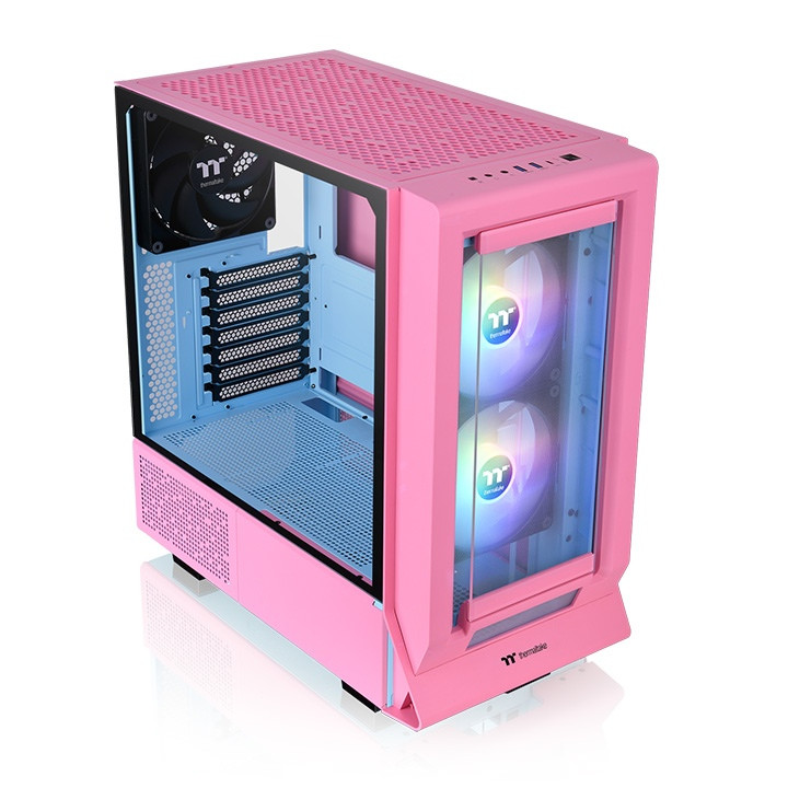 Thermaltake Ceres 350 MX Bubble Pink Mid Tower Chassis - Design Your Ideal PC - Compatible With Hidden-Connector Motherboards - Dual Interchangeable Front Panels - Built for Massive Airflow - CA-1Z3-00MAWN-00