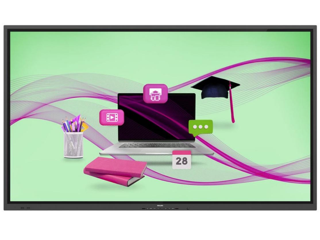 Philips 75" Commercial 18/7 Display, 20-Point HE IR Touch, UHD (3840X2160), 350CD/M2, Andriod Soc - 75BDL4152E/00