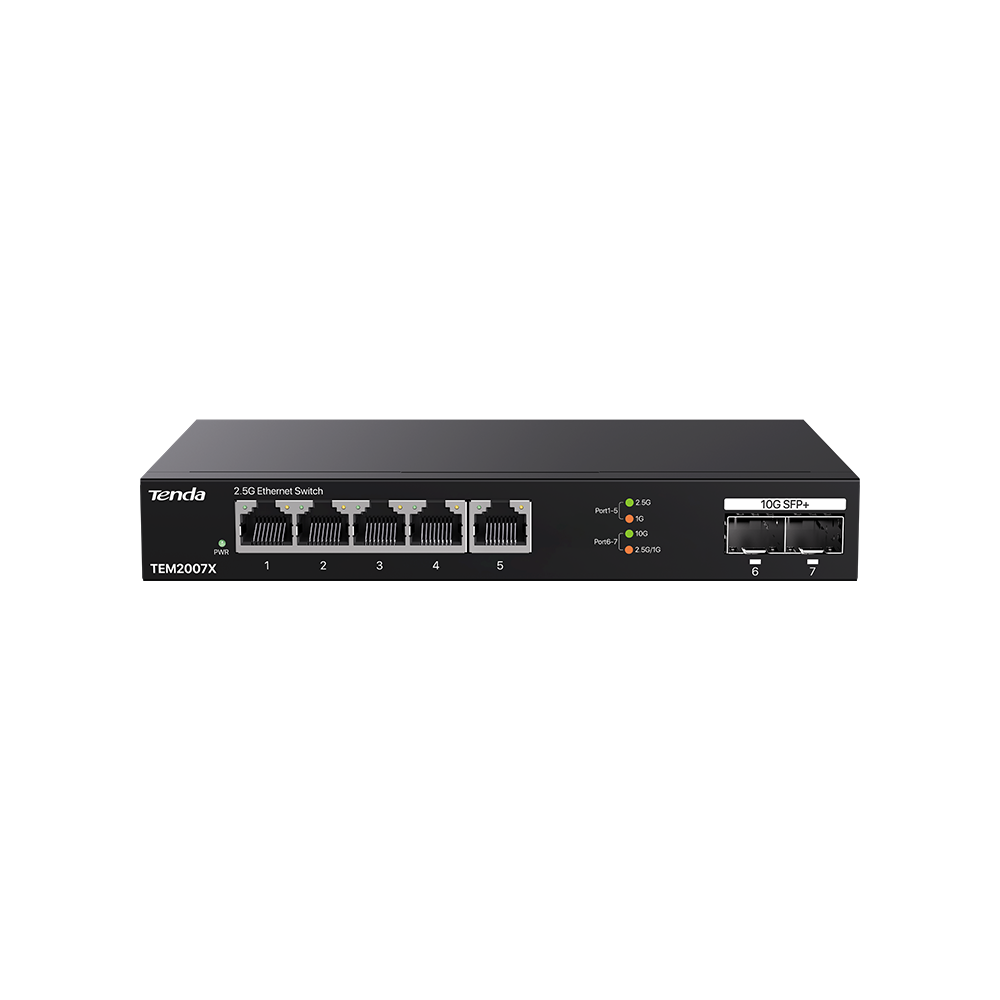Tenda 5-PORT 2.5G SWITCH 210G SFP - TEG1024G v10.0