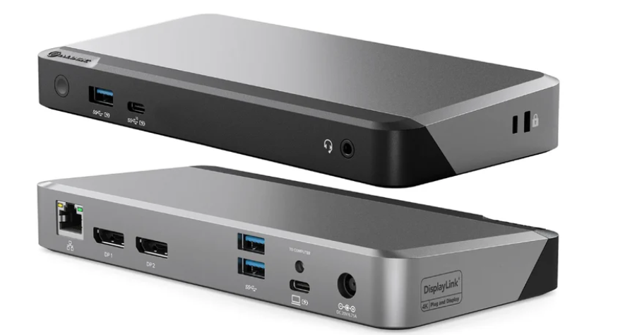 Alogic MX2 USB-C Dual Display DP Alt. Mode Docking Station - With 100W Power Delivery - DUPRMX2-100