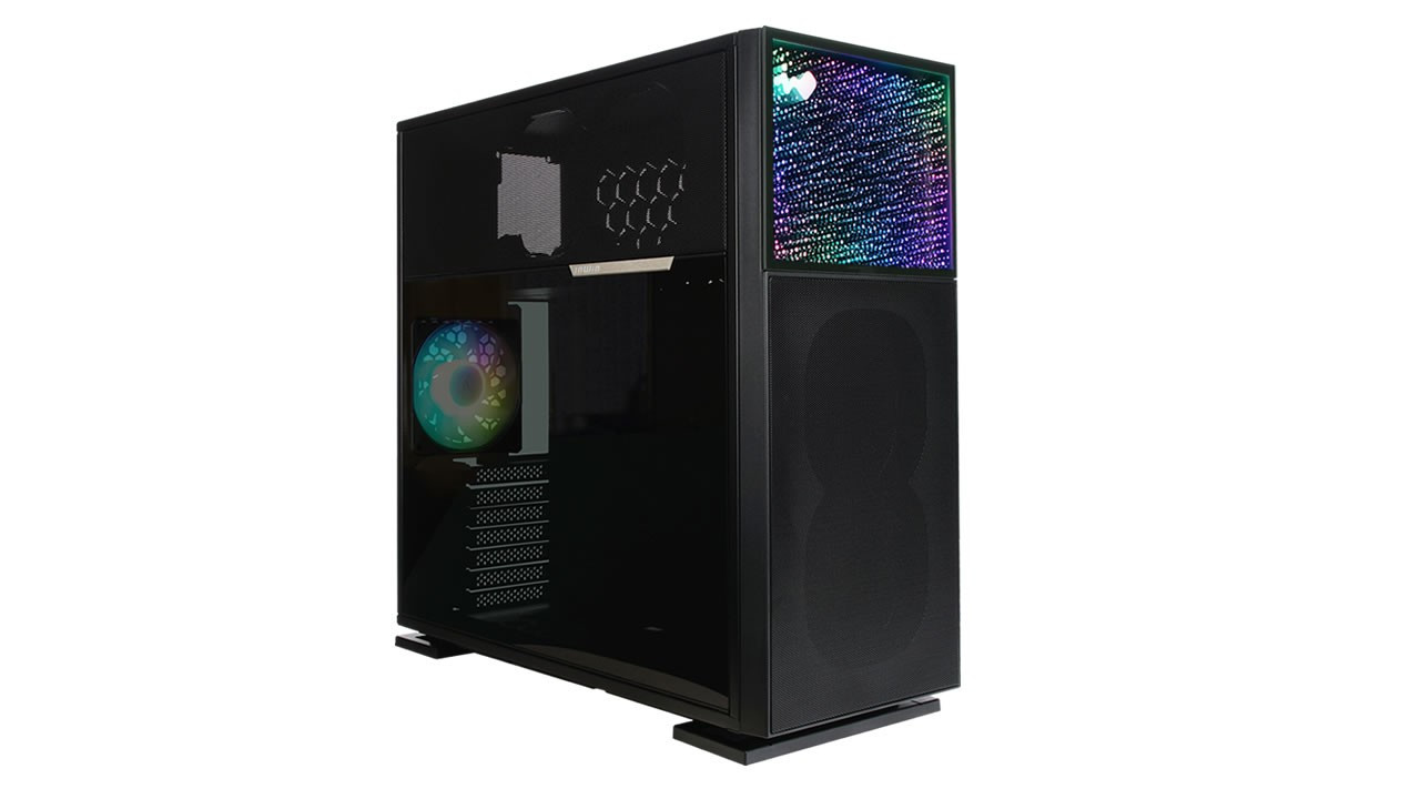 Inwin N515 Mid Tower, SECC, ABS, Tempered Glass - IW-CS-N515BLK-1AL120