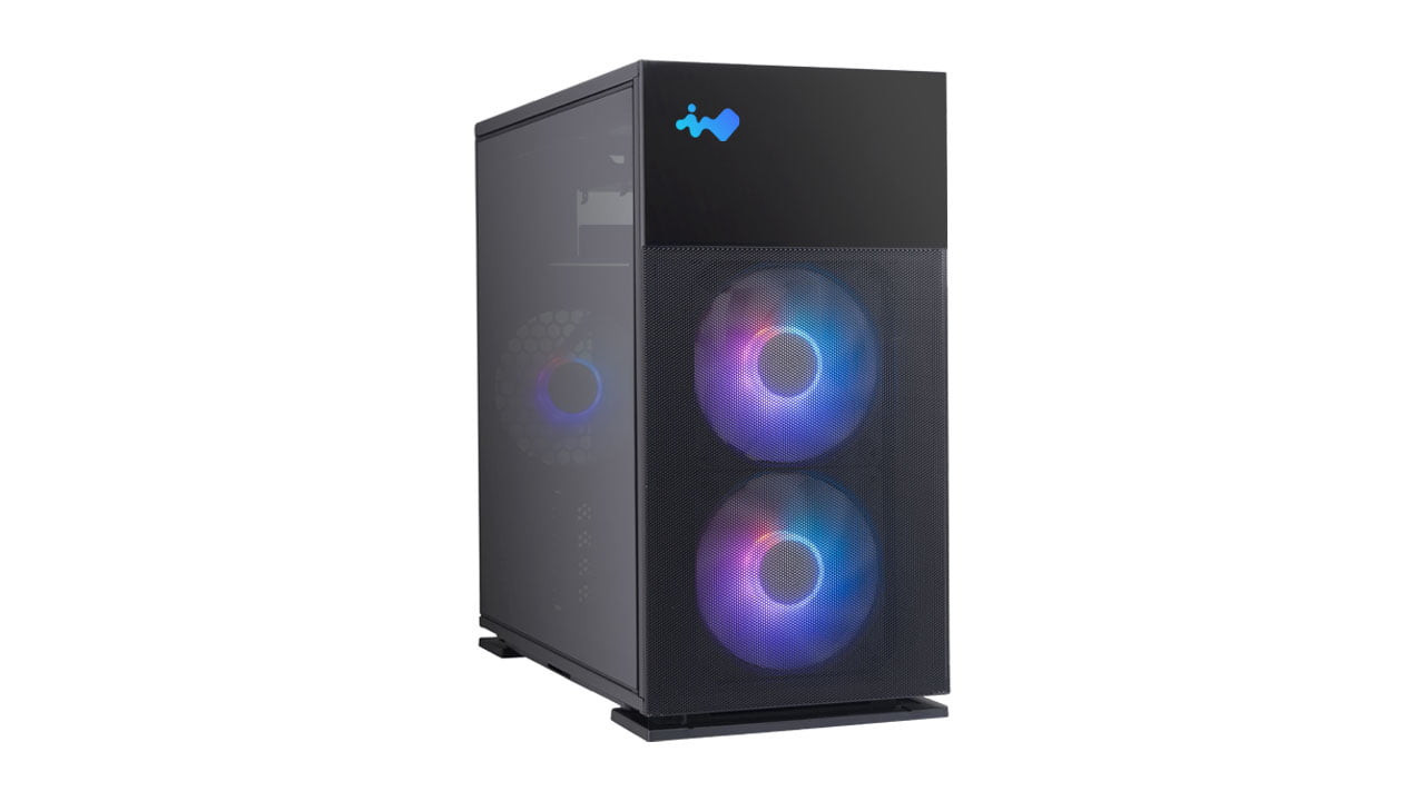 Inwin 327 Mini Tower, Tempered Glass, SECC, Micro ATX Chassis - IW-CS-327BLK-3AL120