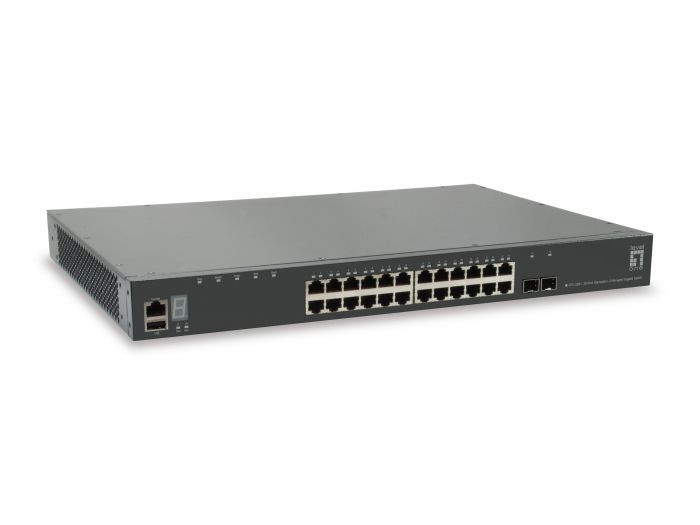 LevelOne GTL-2891, KILBY 28-Port Stackable L3 Managed Gigabit Switch, 2 x 10GbE SFP+, 1 x 10GbE Module Slot -57081203