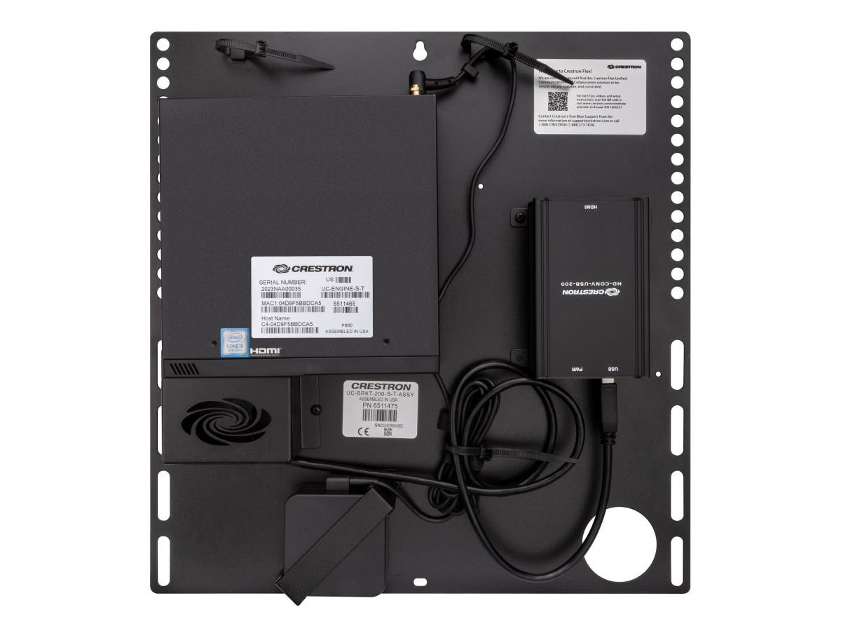 Crestron Flex Room Upgrade Solution with Microsoft Teams Rooms - 6513975 - Native Microsoft Teams Rooms Experience - Simplified Deployment - Crestron Control System Integration - EnterpriseGrade Security - UC-ENGINE-BRKT-T-UPGRD