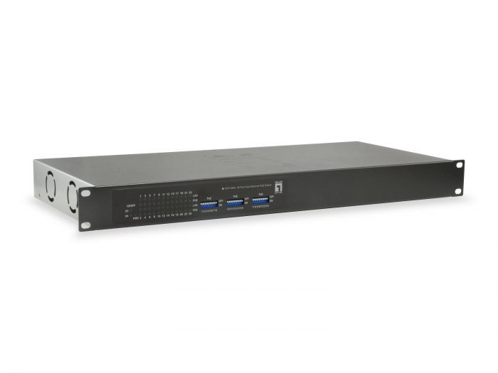 LevelOne FGP-2602W380, 26-Port Fast Ethernet PoE Switch, 24 PoE Outputs, 2 x Gigabit SFP, 380W -52088103