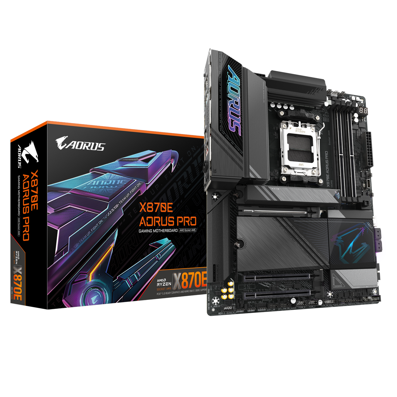 Aorus X870E AORUS PRO, AMD Socket AM5, Digital twin 16+2+2 phases VRM solution