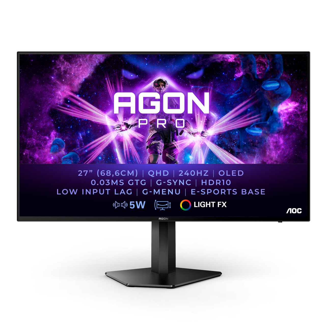 AOC AG276QZD 27" QHD 1440p 240 Hz OLED Gaming Monitor