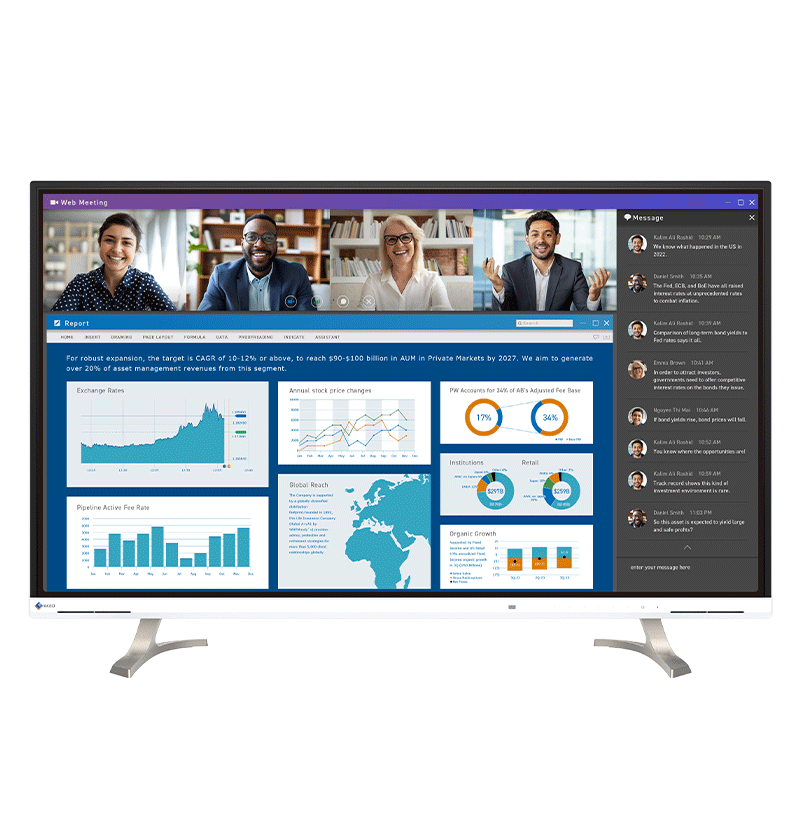 EIZO FlexScan EV4340X 42.5" Color LCD Monitor, Premium Plus 4K for Business -EV4340X-BK