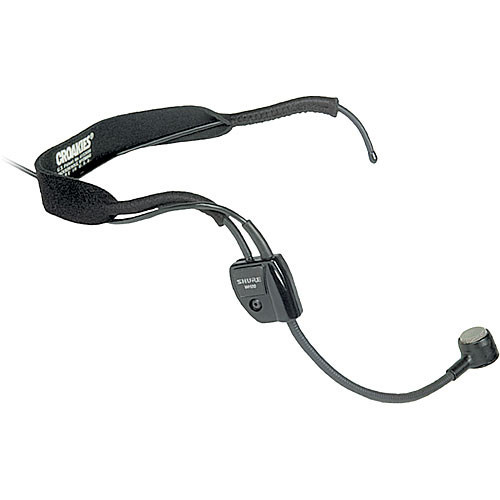 Shure WH20 Headset Mic with 1/4" Phone Connector for Unbalanced Mic Output - WH20QTR