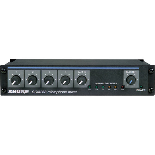 Shure SCM268 4-Channel Microphone Mixer - SCM268