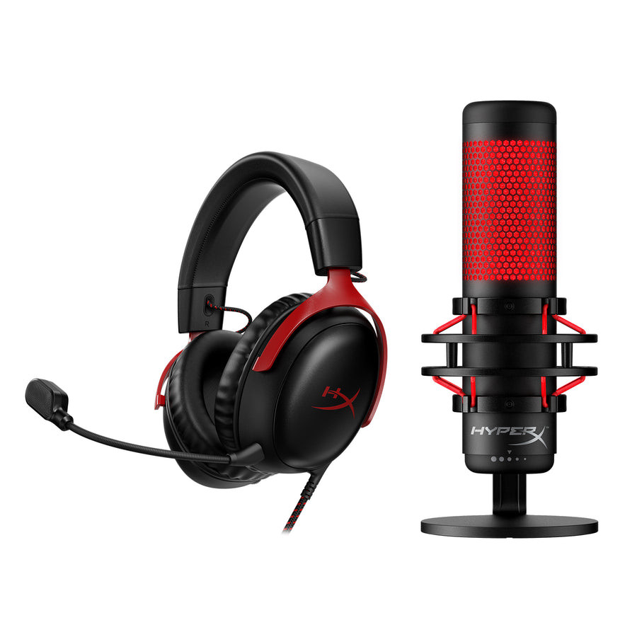HyperX Bundle - Cloud III Wired Headset, QuadCast Microphone - Bundle_727A9AA_4P5P6AA