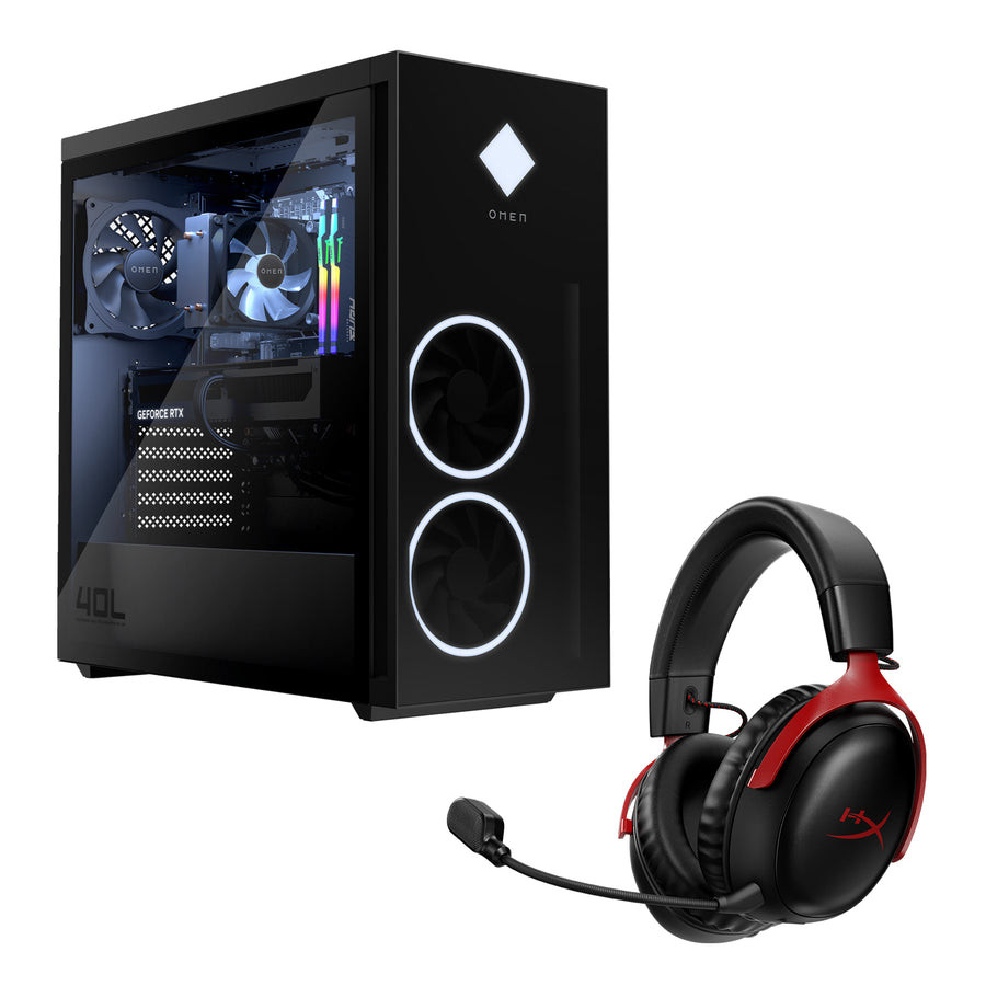 HyperX PC Bundle - OMEN by HP 40L Gaming Desktop GT21-2085t, HyperX Cloud III Wireless Headset - Bundle_9X373AA#ABA_77Z46AA