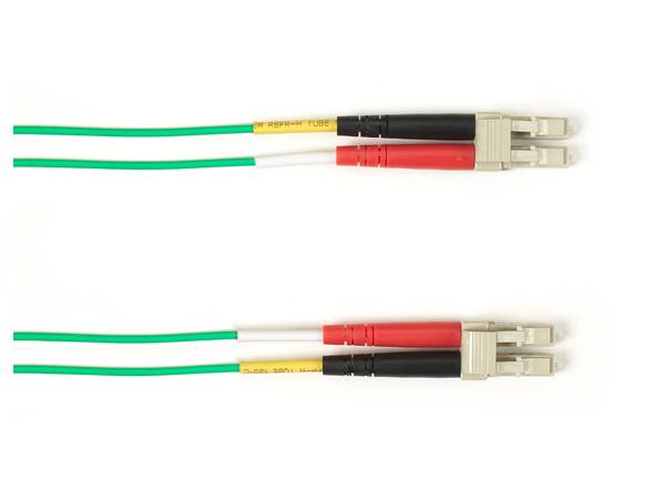 Blackbox 10 MM FO Patch Cable Duplx, LSZH, GREEN, LCLC, 66 FEET (20M), Non-Cancelable/Non-Returnable - FOLZH10-LCLC-GN-66