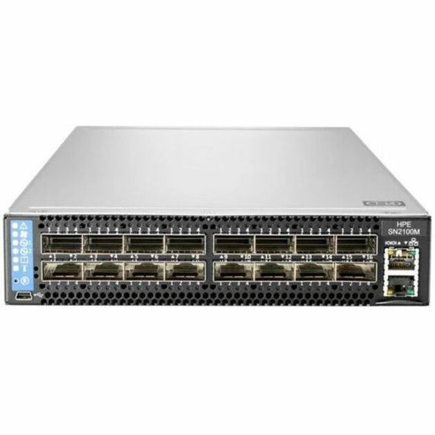 HPE 100GbE 16QSFP28 Power to Connector Airflow Half Width Switch SN2100M with NVIDIA Cumulus - S2T76A