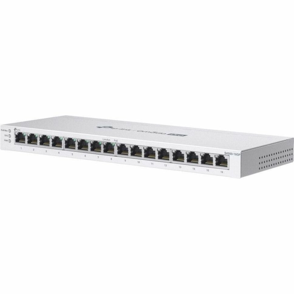 TP-Link Omada Pro 16-Port Gigabit Smart Switch with 8-Port PoE+ - S4500-16GP