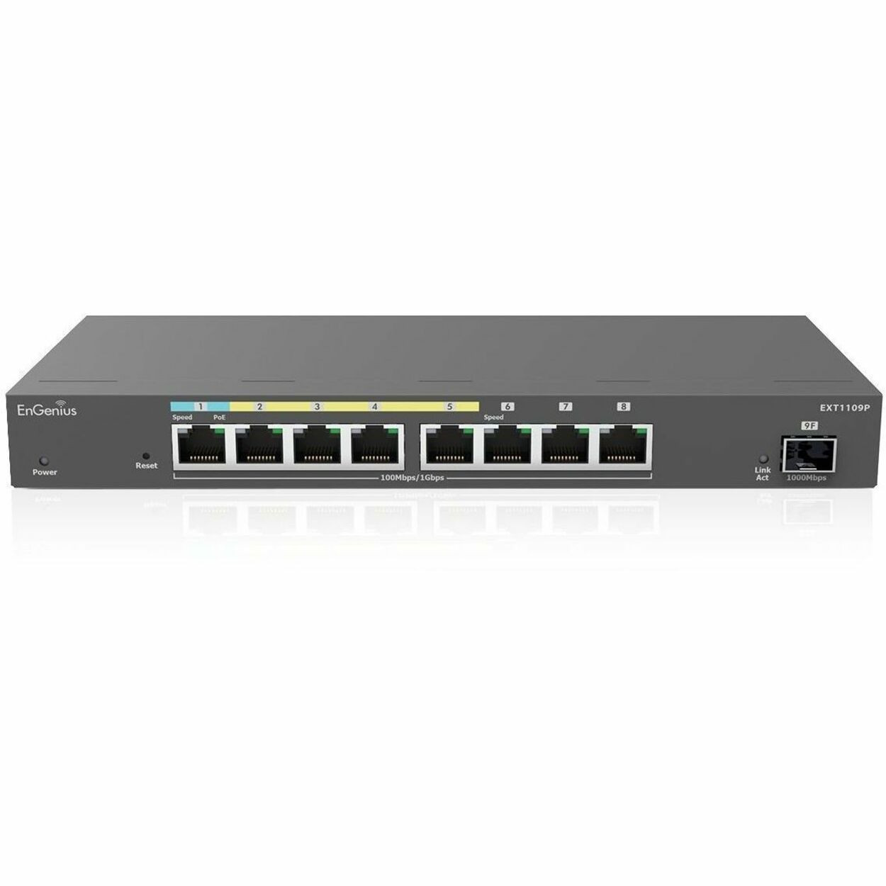 EnGenius 3xGE, 4xGE PoE, 1xGE PD Switch Extender with 1 SFP Port - EXT1109P