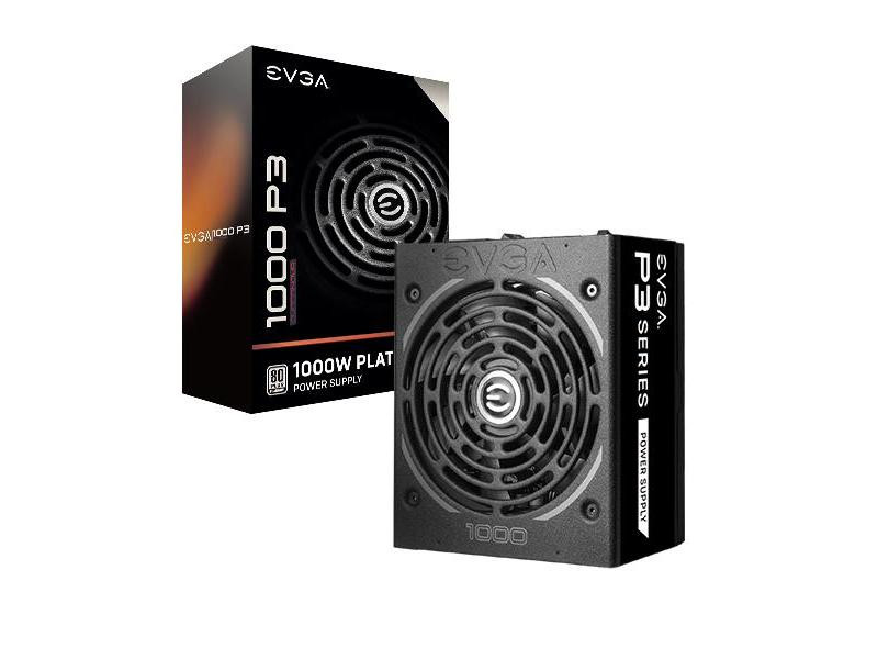 EVGA Supernova 1000 P3, 80 Plus Platinum 1000W, Fully Modular, Eco Mode With Fdb Fan, 10 Year Warranty, Includes Power On Self Tester, Compact 180Mm Size, Power Supply 220-P3-1000-X1 - 220-P3-1000-X1