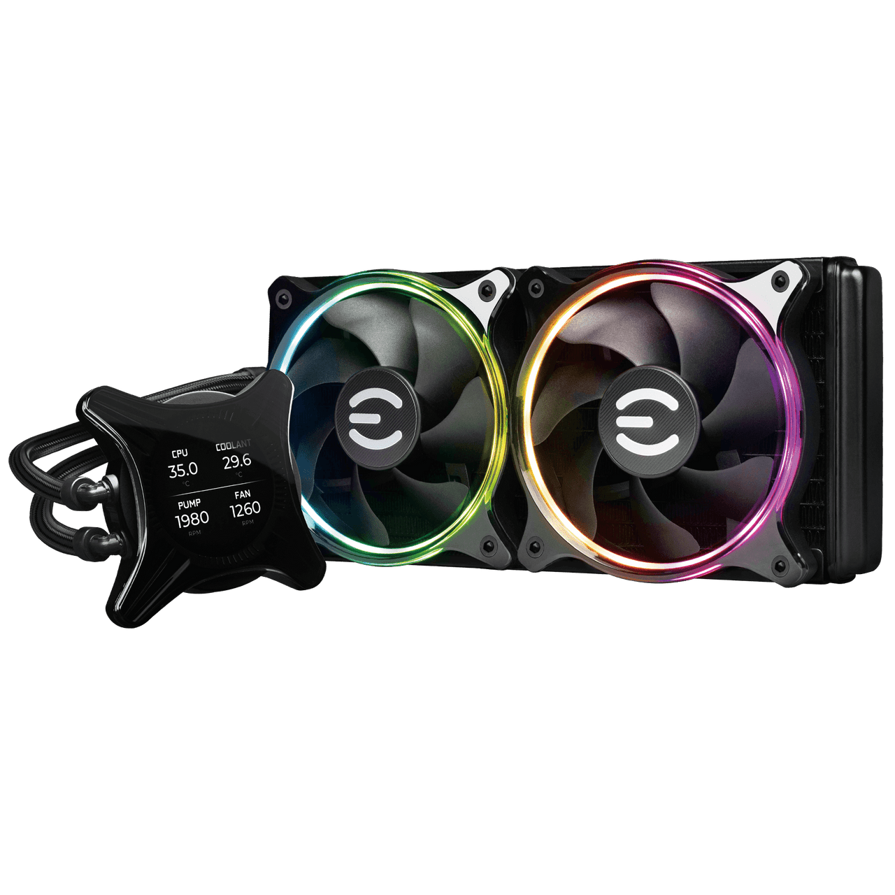EVGA Clcx Series - Processor Liquid Cooling System - Lcd - 120 Mm - 400-HY-CX24-V1