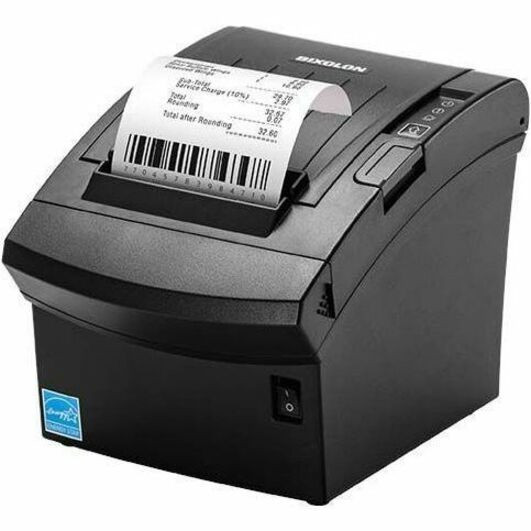 Bixolon SRP-350plusV Hypermarket, Lottery, Restaurant, Retail Direct Thermal Printer - Monochrome - Receipt Print - Ethernet - USB - USB Host - Bluetooth - With Cutter - Black - SRP-350PLUSVBAK