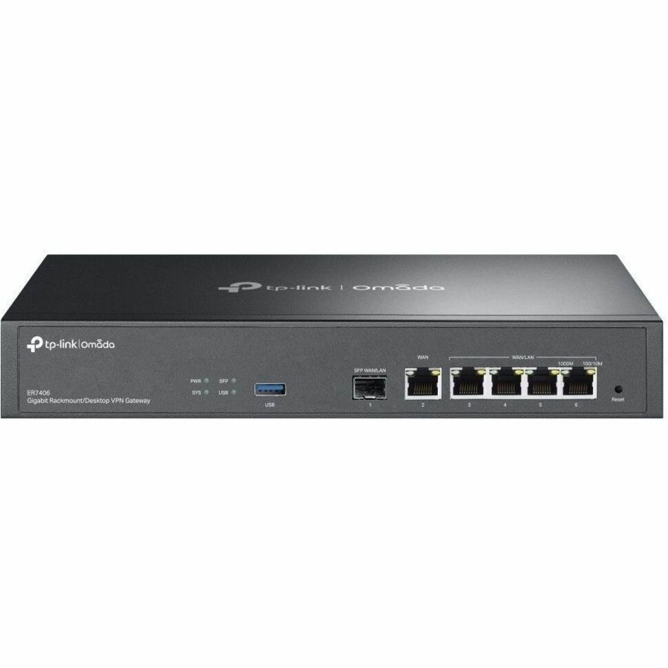 TP-Link ER7406 Omada Gigabit Rackmount/Desktop VPN Gateway - ER7406