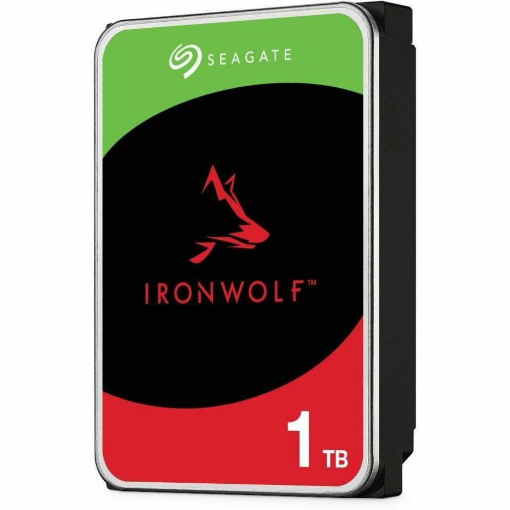 Seagate IronWolf ST1000VN008 1 TB Hard Drive - 3.5" Internal - SATA (SATA/600) - Conventional Magnetic Recording (CMR) Method - ST1000VN008-20PK