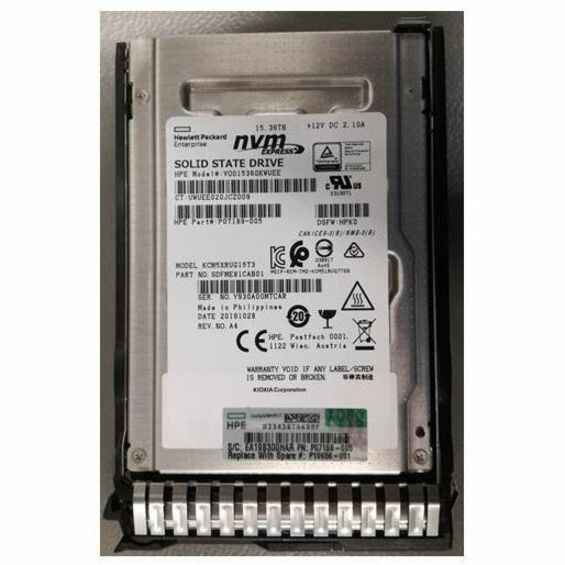 HPE 15.36 TB Solid State Drive - 2.5" Internal - PCI Express NVMe (PCI Express NVMe x4) - Read Intensive - P10656-001