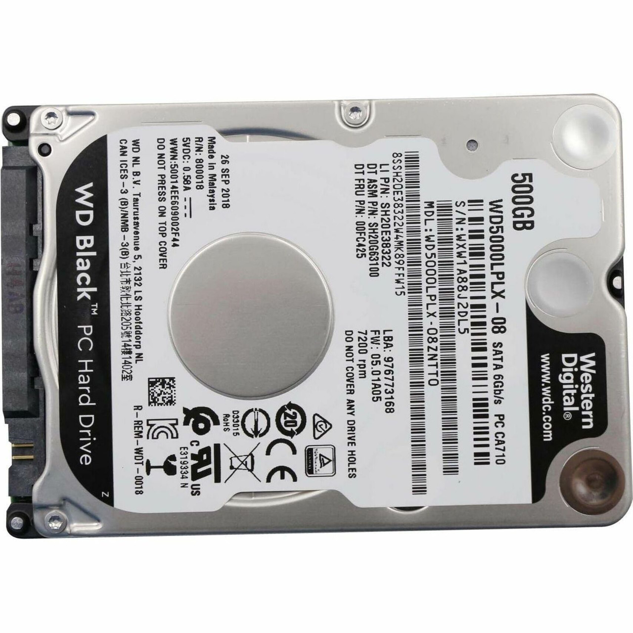 Lenovo 500 GB Hard Drive - 2.5" Internal - SATA (SATA/600) - 00FC425-RF