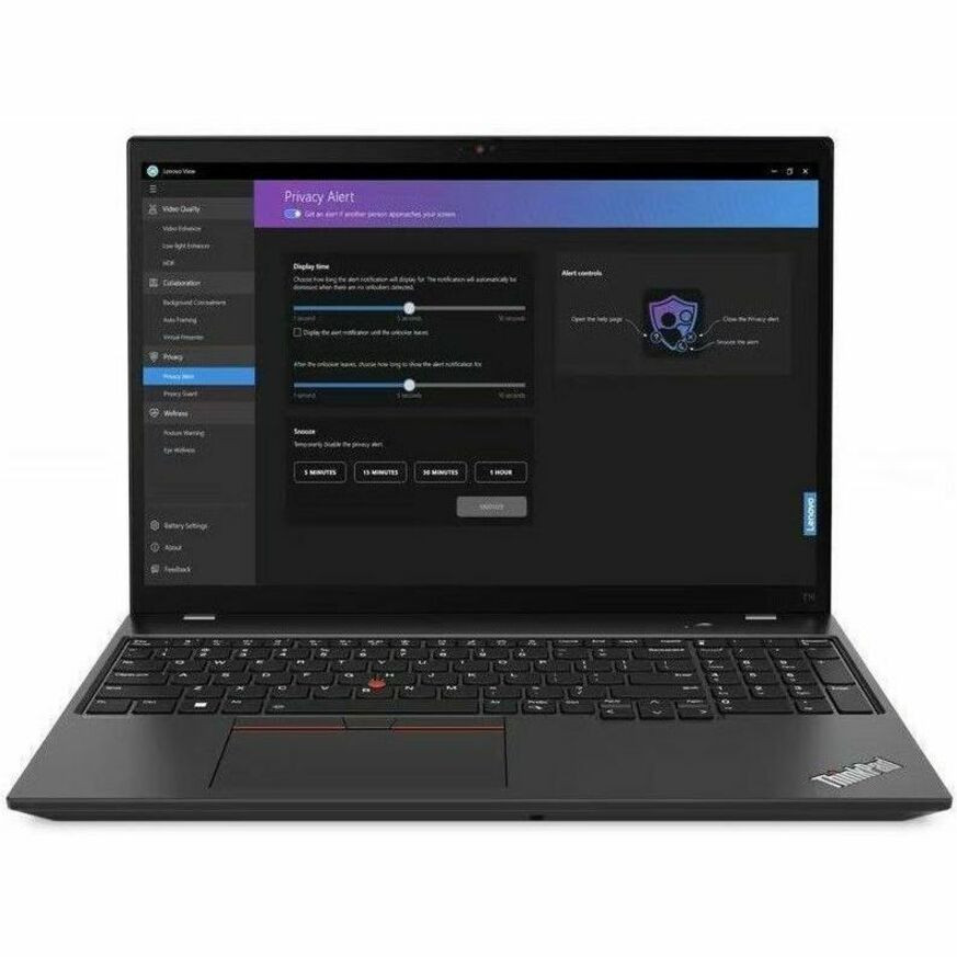 Lenovo ThinkPad T16 Gen 2 21HJS5WX00 16" Notebook - WUXGA - Intel Core i7 13th Gen i7-1365U - vPro Technology - 32 GB - 512 GB SSD - English (US) Keyboard - Black - 21HJS5WX00