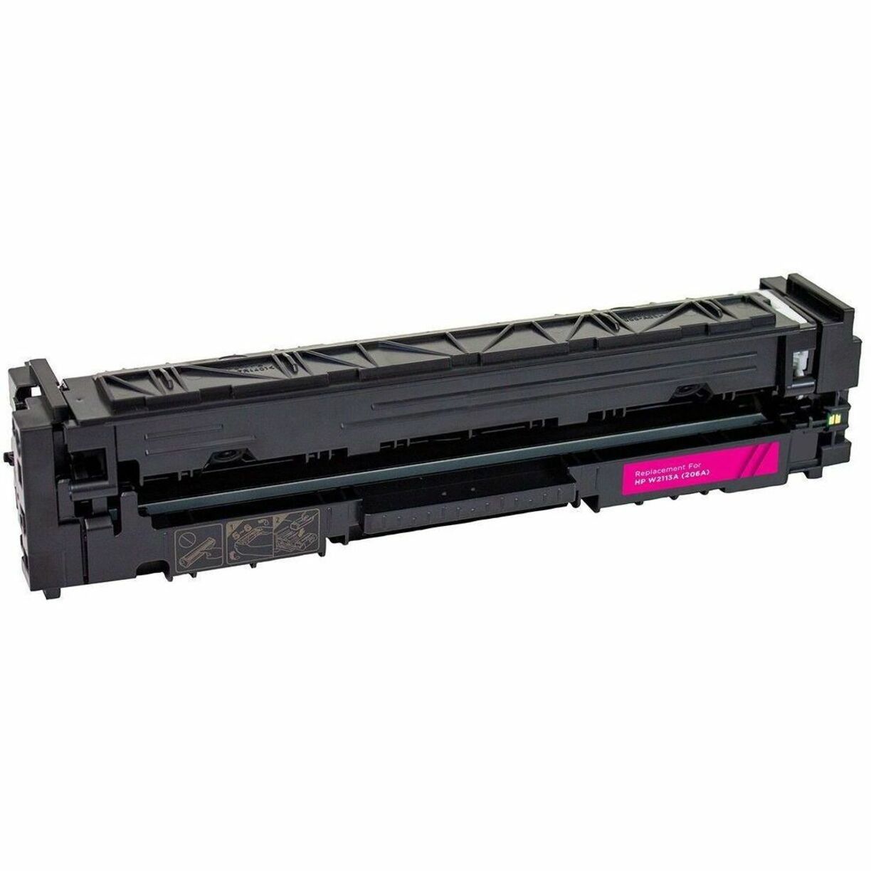 V7 Remanufactured Toner Cartridge for HP W2113A - Color Laser - Magenta - 1250 Pages. - V7W2113A
