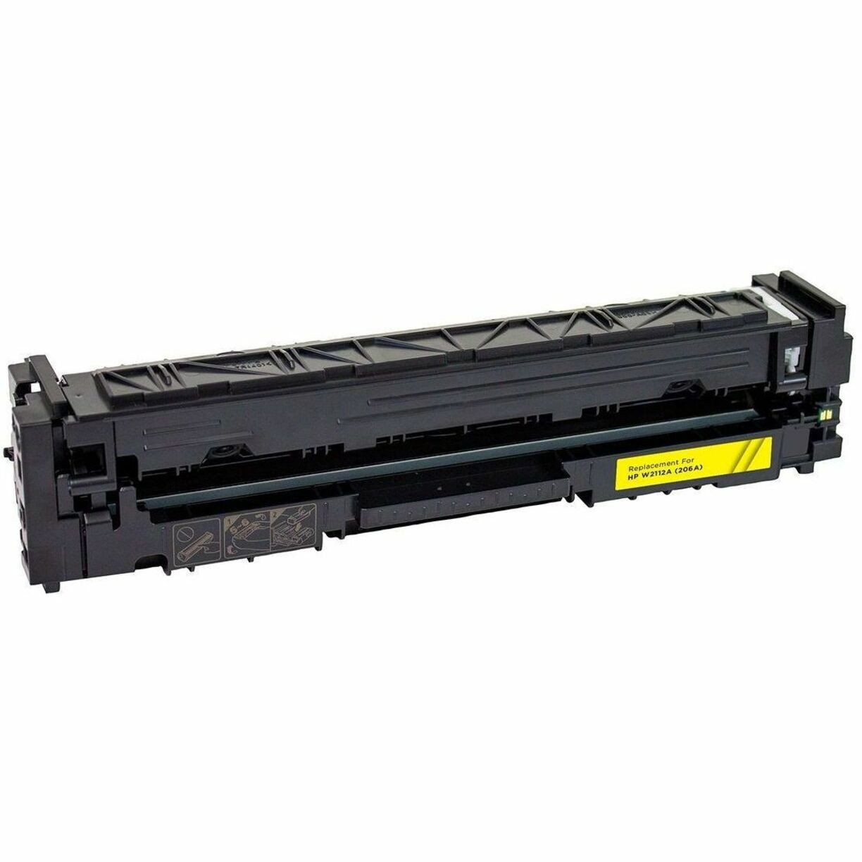 V7 Remanufactured Toner Cartridge for HP W2112A - Color Laser - Yellow - 1250 Pages. - V7W2112A