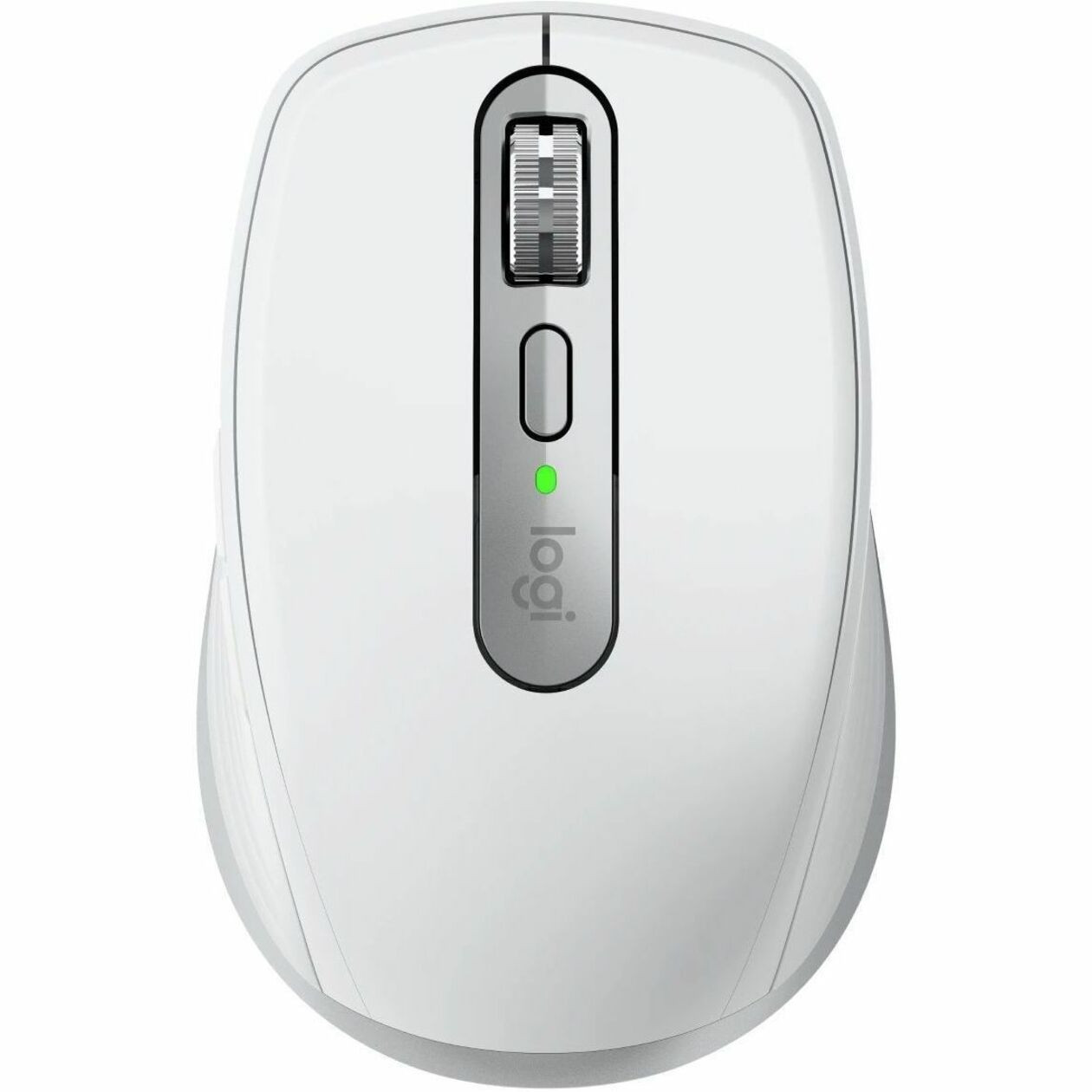 Logitech MX Anywhere 3S Mouse - Darkfield - Wireless - Bluetooth/Radio Frequency - Rechargeable - Pale Gray - USB Type C - 8000 dpi - Scroll Wheel - 6 Button(s) - 910-006933