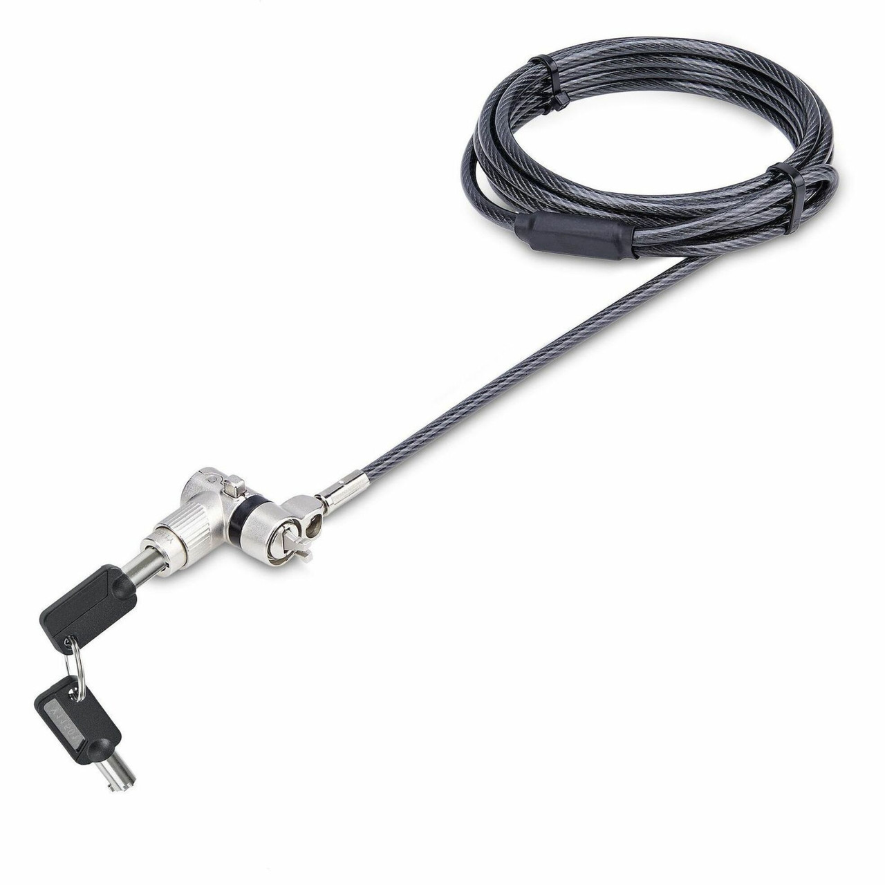 Startech 3-in-1 Universal Laptop Lock 6.6ft, Master Keyed Locking Cable, Security Cable, Compatible w/Noble WedgeÂ®/Nano/K-Slot - UNIVKMKO-LAPTOP-LOCK