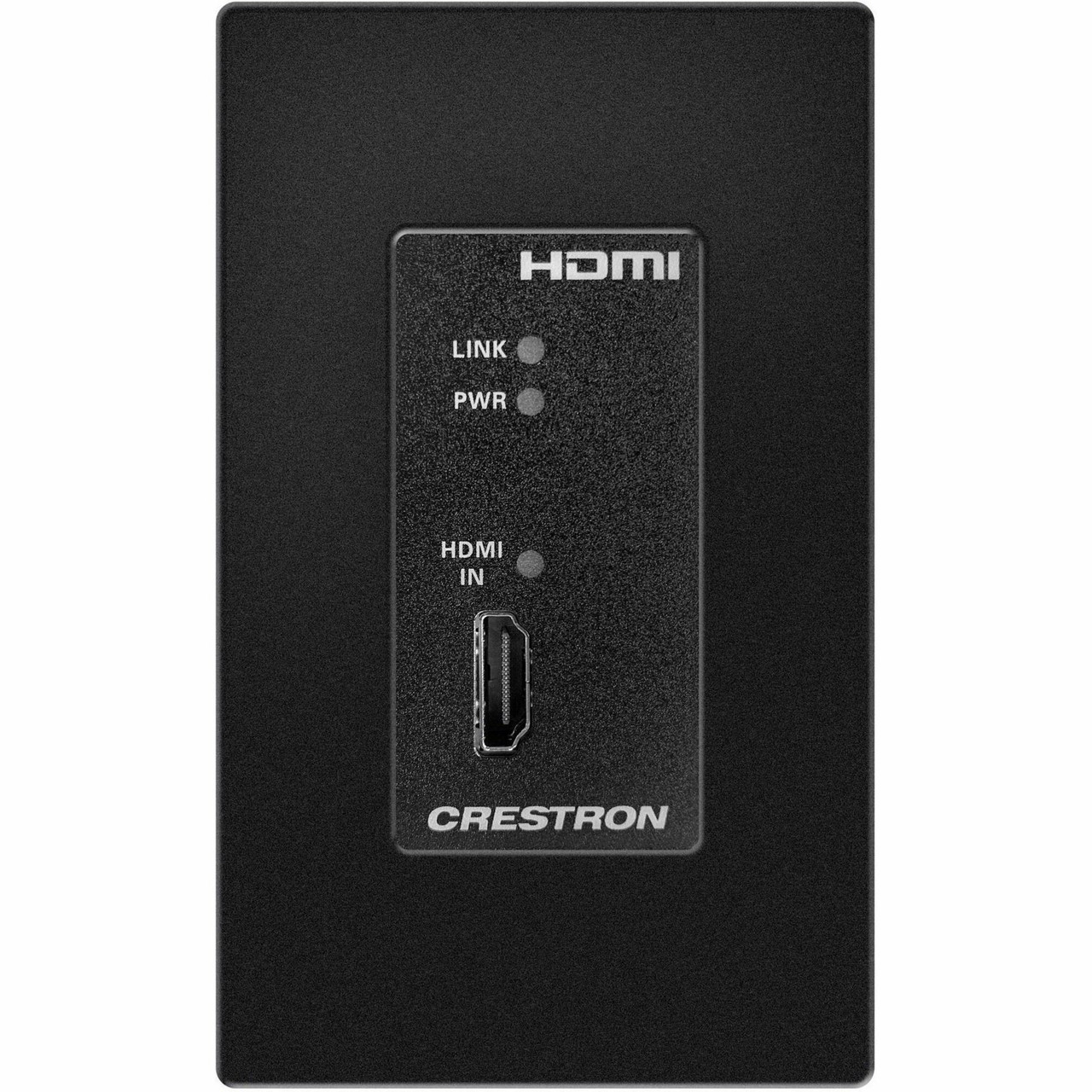 Crestron DM Lite 4K60 4:4:4 Transmitter for HDMI Signal Extension over CATx Cable, Wall Plate, Black - 6511806