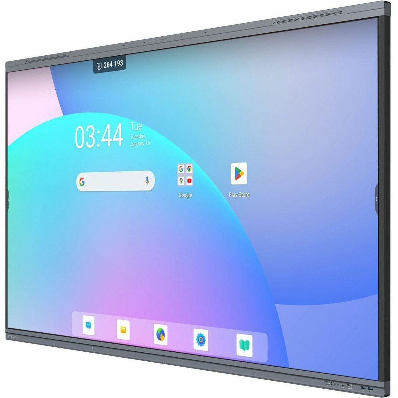 V7 IFP8603-V7PROM Interactive Display - 86 Inch 4K Android 13 EDLA Certified, 16GB RAM 256GB ROM, 2 x 8W + 2 x 18W Speakers,includes Device management, Wi-Fi, Bluetooth Wall Mount, Google Play Store - IFP8603-V7PROM