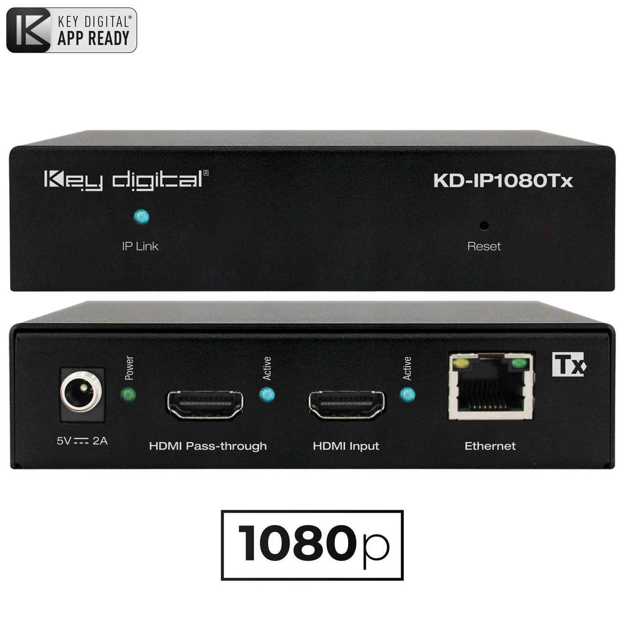 Key Digital 1080p AV over IP System Transmitter - KD-IP1080Tx