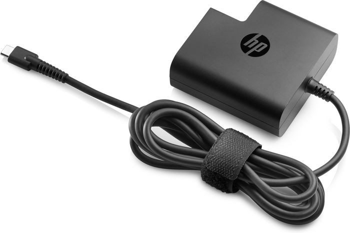 HP AC Adapter - 65 W - 120 V AC, 230 V AC Input - 8 A Output - Black - L32392-001