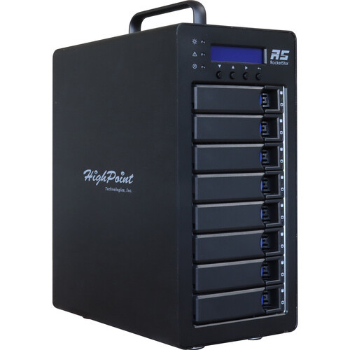 HighPoint Thunderbolt 3 8-Bay SAS/SATA RAID Storage Enclosure - RS6618V