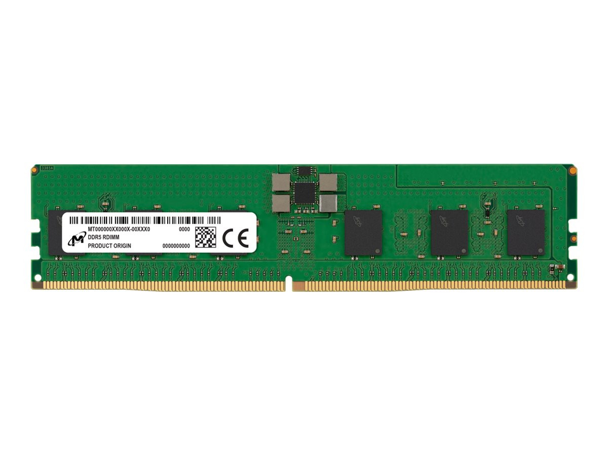 Micron Ddr5 Rdimm 24Gb 1Rx8 4800 Cl40 Pc5-38400 1.1V/(12V Ext) Ecc (Single) - MTC10F108YS1RC48BR