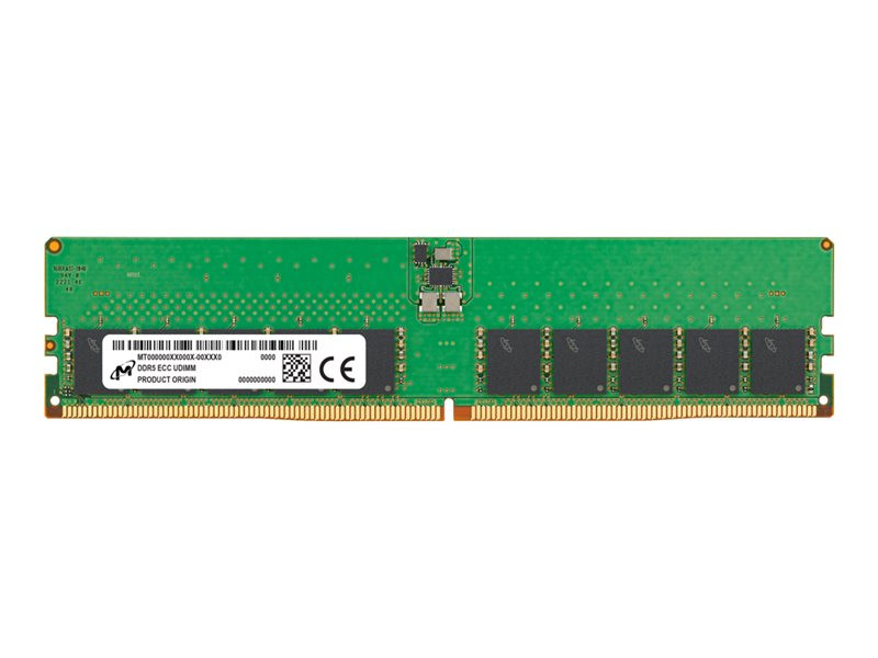 Micron Ddr5 Ecc Udimm 32Gb 2Rx8 5600 Cl46 (16Gbit) - MTC20C2085S1EC56BD1R