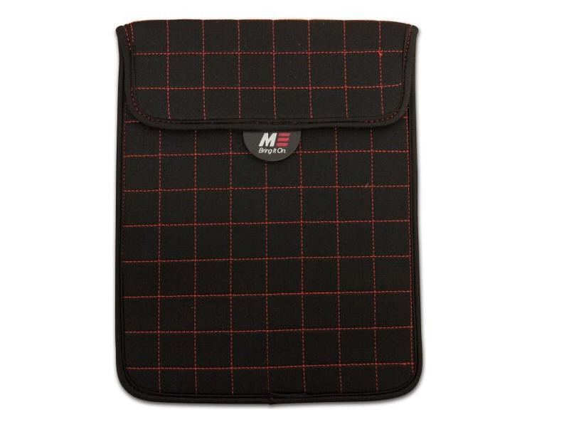 Mobile Edge Neogrid Sleeve For Ipad And 10In Tablets - Black W/Red Stitching,Neoprene - MESST1107 Mobile Edge Neogrid Sleeve For Ipad And 10In Tablets - Black W/Red Stitching,Neoprene - MESST1107