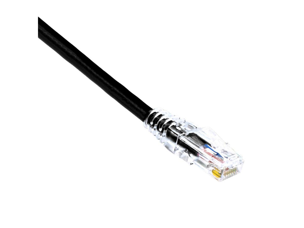 Weltron 7Ft Cat6A Black Rj45 Booted Network Patch Cable - 7 Ft Rj45 M/M Category 6A Ethernet Patch Cord - Rj-45 Male Patch Cbl - 7 Foot Cat6A Booted Patch Cable - 7 Feet Rj45 Utp Patch Cable - Rj-45(M) - Rj-45(M) Cat6A - 90-C6AB-7BK