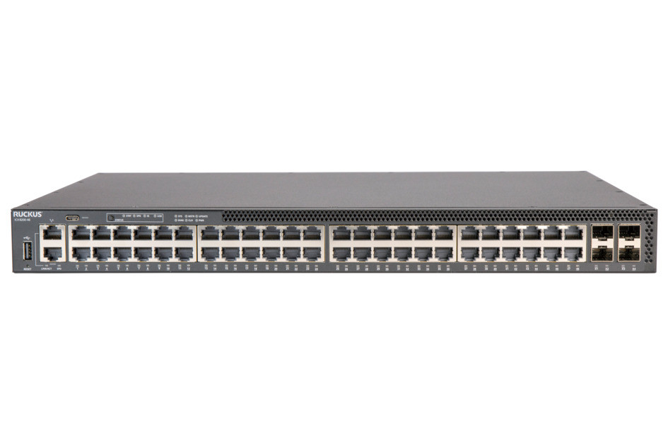 Ruckus 48 X 10/100/1000Mbps And 4 X 1/10/25Gbe Sfp28 - Entry-Level+ Access 48 Ports 1G Switch - Icx8200-48