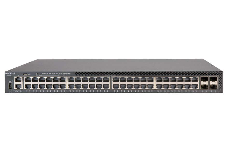 Ruckus 48 X 10/100/1000Mbps. Class 4 Poe, 370W Budget. 4 X 1/10/25Gbe Sfp28 - Entry-Level+ Access 48 Ports 1G Poe Switch - Icx8200-48P