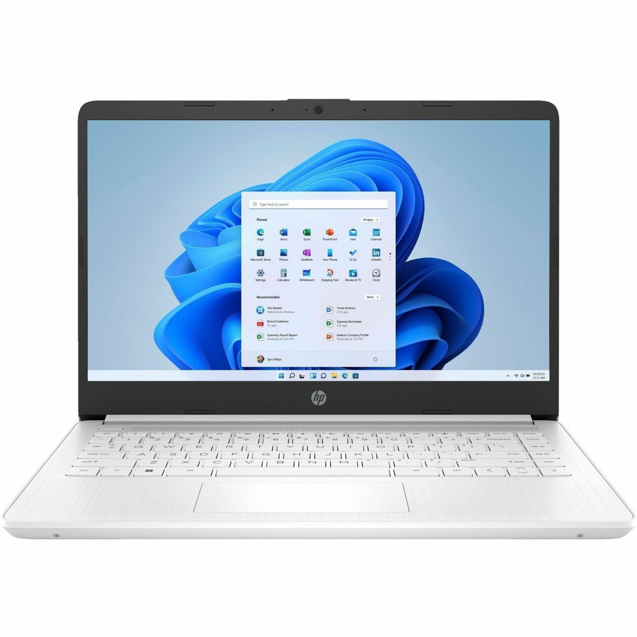 HP 14-dq0000 14-dq0052dx 14" Notebook - HD - Intel Celeron N4120 - 4 GB - 64 GB Flash Memory - Snowflake White - 685K1UA#ABA